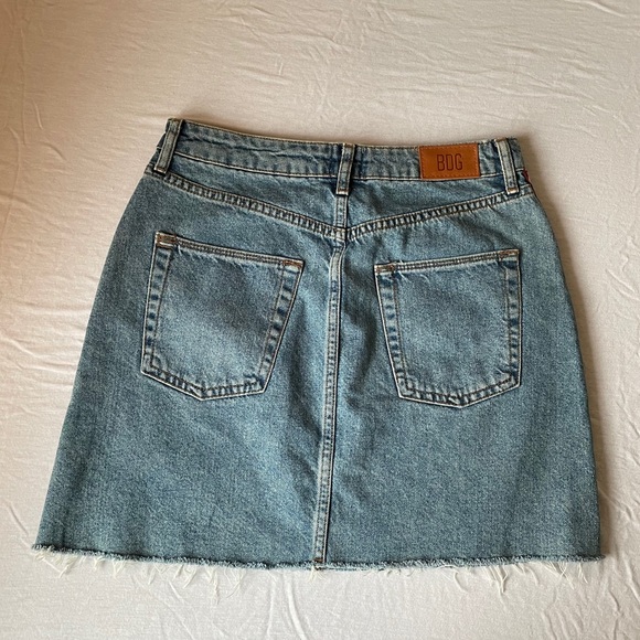 BDG Urban Outfitters Raw Hem Denim Skirt - Picture 2 of 7